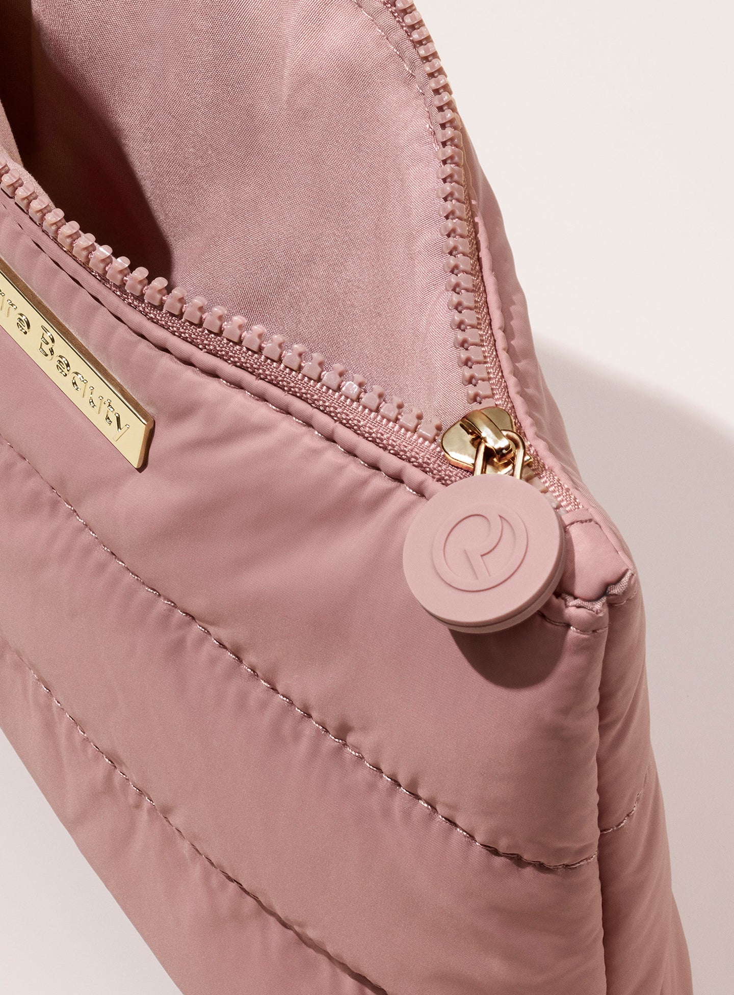 Puffy Makeup Bag - Mauve - Image 2